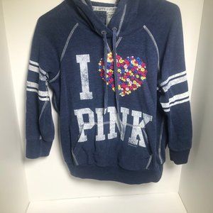 Victoria's Secret PINK blue pullover sweatshirt